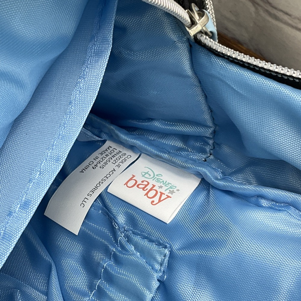 Disney Baby Black & White Mickey Mouse Multi Pc Diaper Bag Backpack w/14 Pockets - Picture 10 of 10